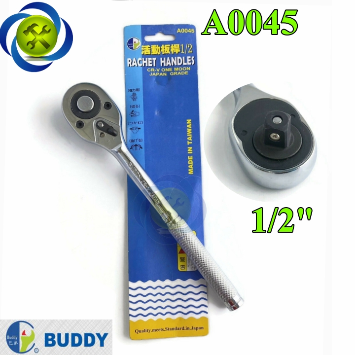 Cần siết tự động 1/2 buddy a0045 loại 24 răng cán trắng