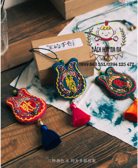 [CÓ SẴN] DIY / BỘ KIT TỰ THÊU 2021 TÚI THƠM ước nguyện - túi ước nguyện - túi thơm treo ô tô - Handmade Nana Shop
