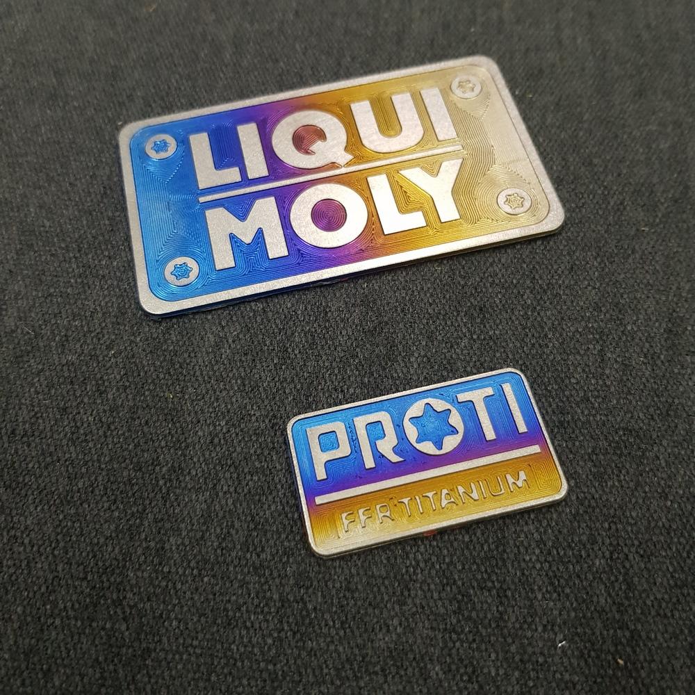 [TRUYỀN THÁI Y TITAN] TEM TITAN DÁN XE MÁY LIQUI MOLY,TEM TITAN PROTI TRANG TRÍ XE CAO CẤP (1 LỚN 1 NHỎ) (100% TITAN)