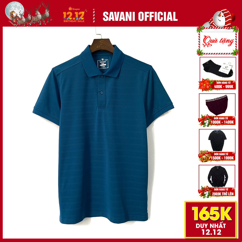Áo thun Polo nam SAVANI nhiều màu, chất liệu cao cấp PL204