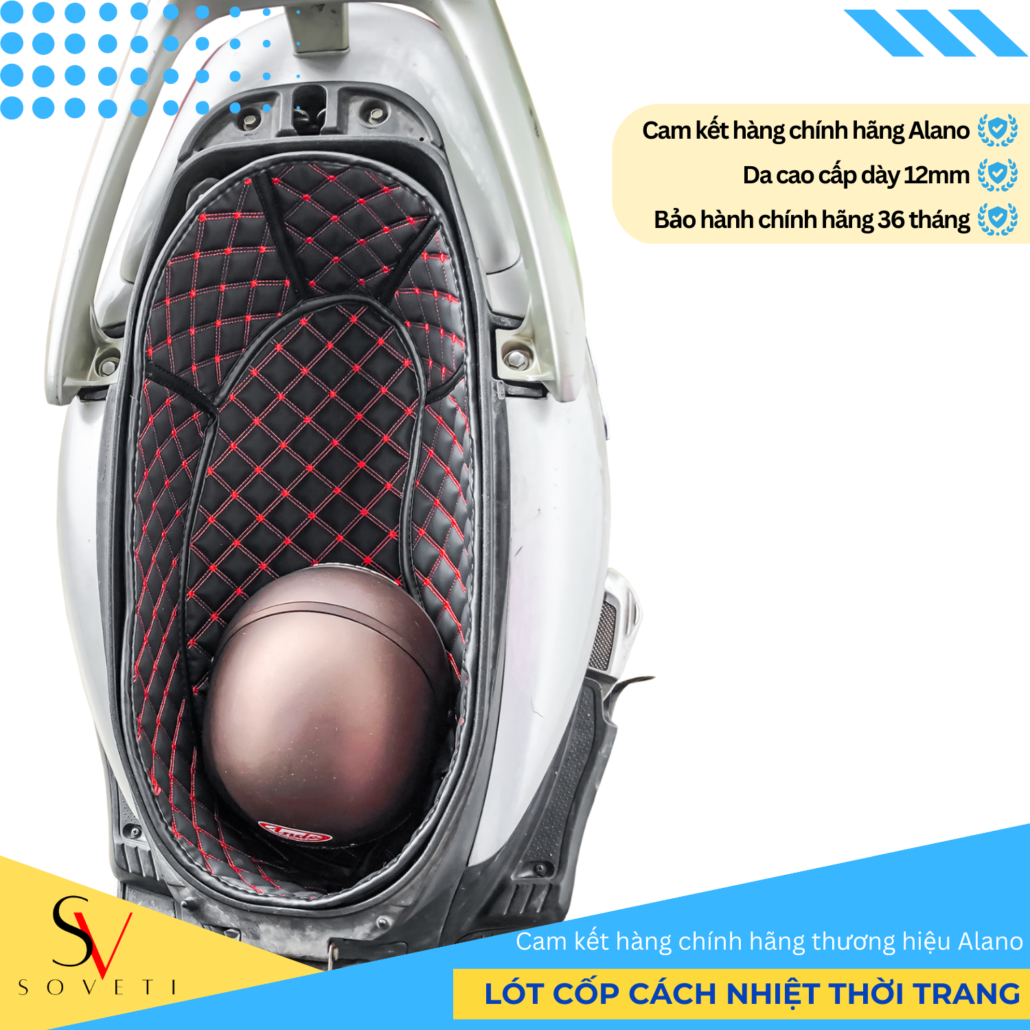 Đệm Da Cốp Xe Cách Nhiệt Chống Shock - HONDA LEAD 2008-2012 (110CC HOẶC SCR) chống thấm nước, chống trầy xước-Giá Rẻ Tận Xưởng