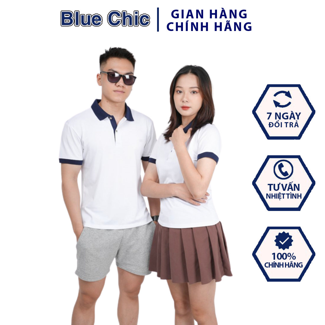 Combo 2 áo thun polo cá sấu nam nữ chất liệu mát, co giãn thoải mái hàng chính hãng