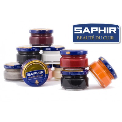 Xi kem dưỡng và phục hồi màu cho đồ da hàng hiệu dong trung cấp saphir bdc 50ml, xi đánh giày saphir