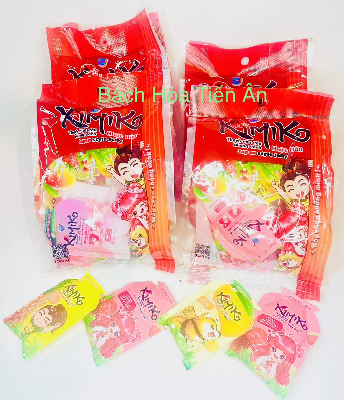 [HCM]Thạch Giòn KIMIKO Phong Cách Nhật Bản Túi 216 g