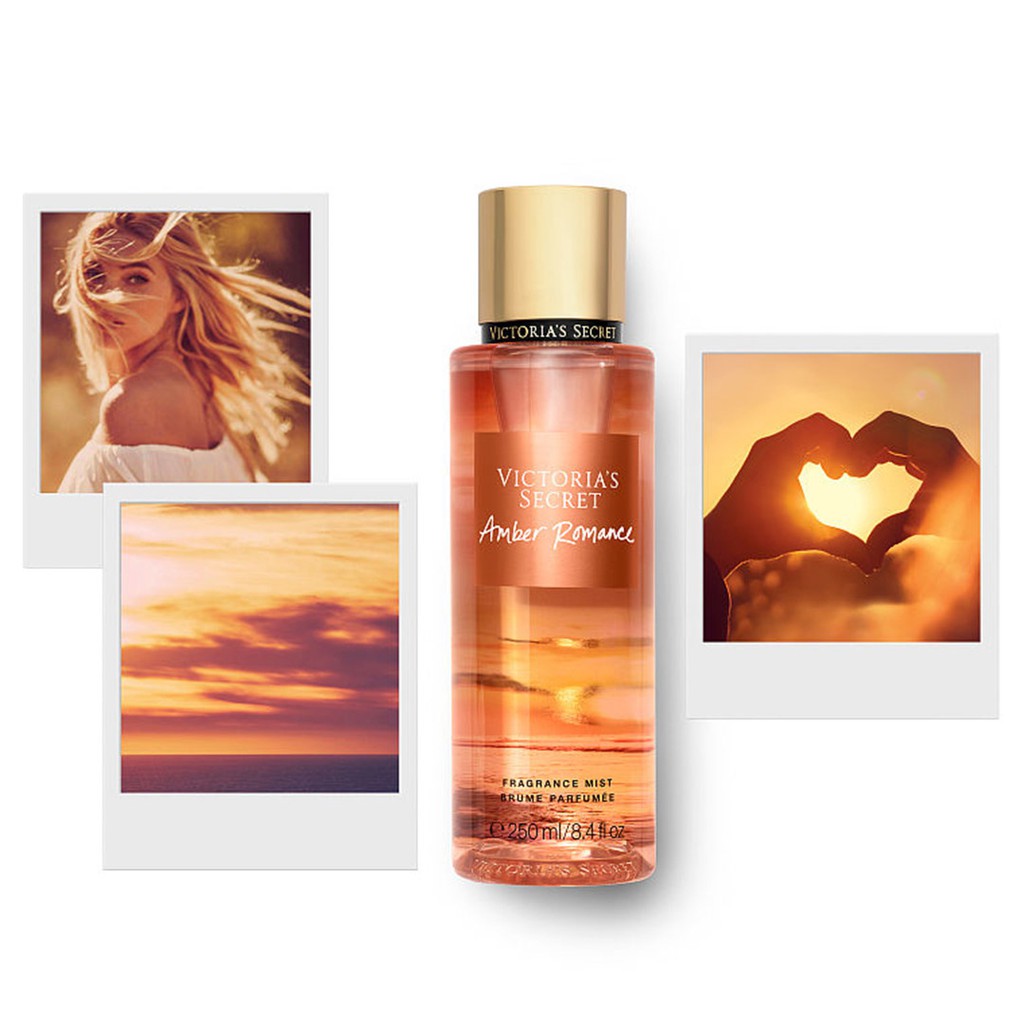 victoria's secret amber romance shimmer body mist