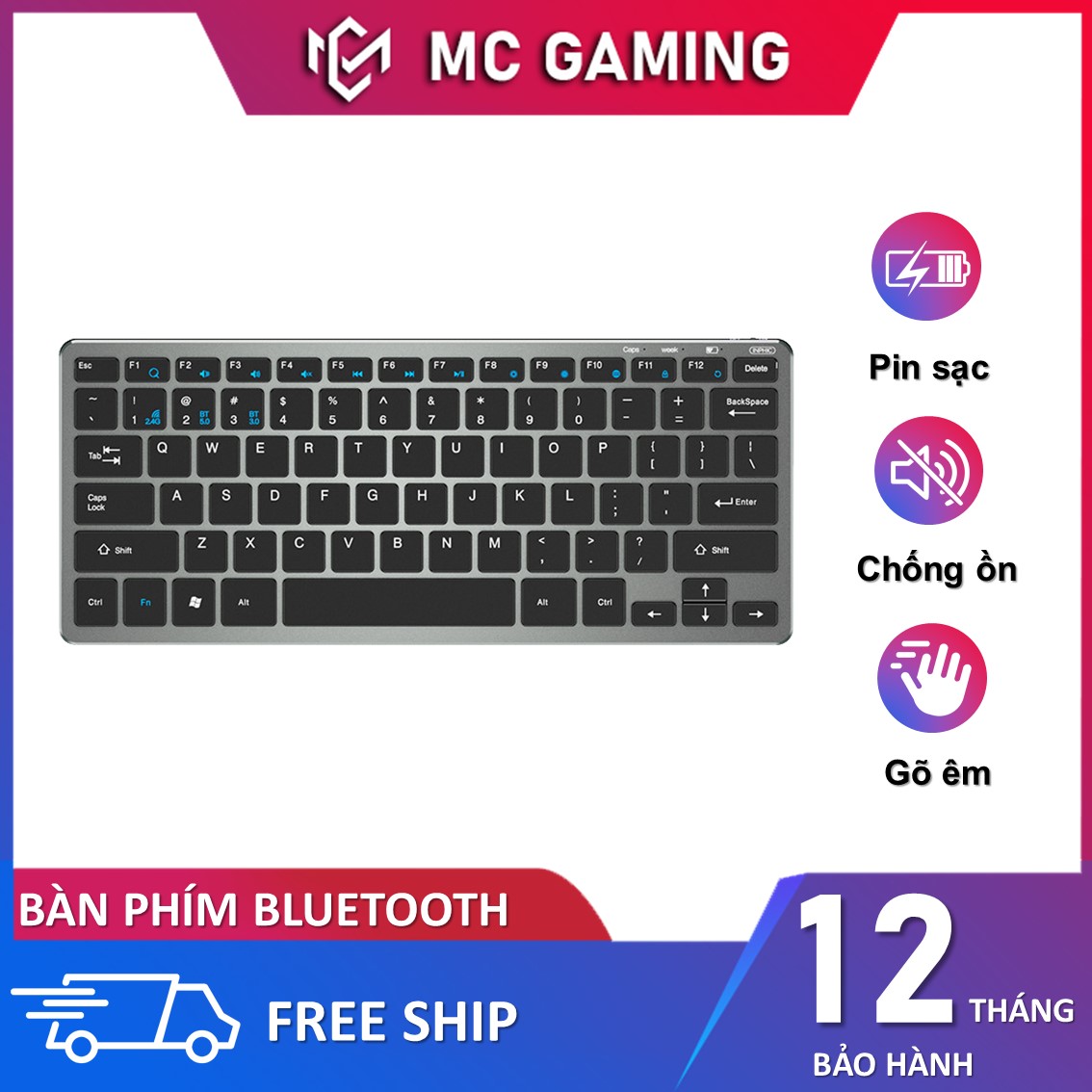 Combo bàn phím chuột không dây mini V780B (2 phiên bản) kết nối bluetooth không dây, sạc pin 1 lần dùng nhiều tháng, nút bấm êm chống ồn, thiết kế kiểu dáng Apple Logitech Fuhlen tương thích cho laptop máy tính bảng điện thoại tivi