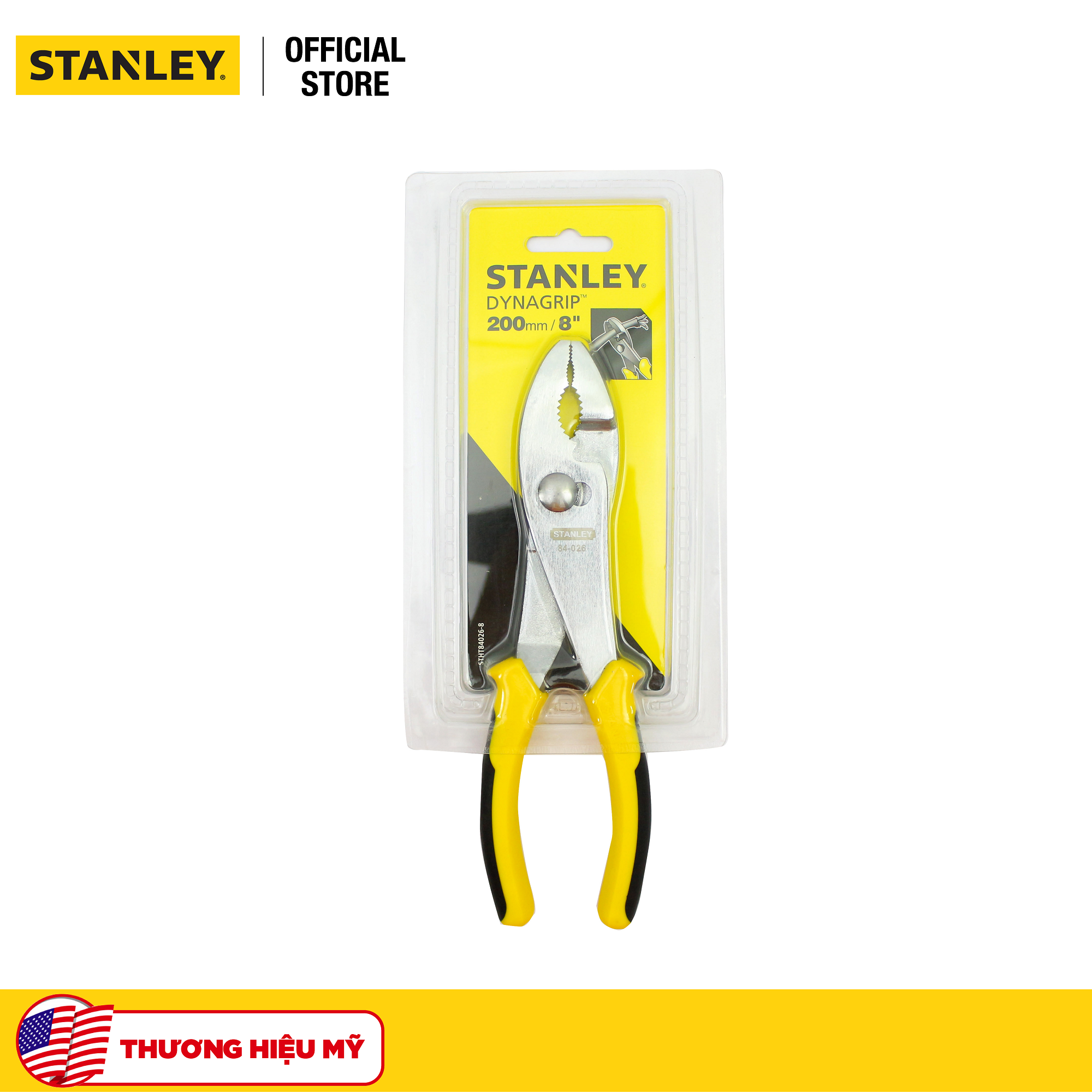 Kềm răng 2 lỗ 8 inch stanley stht84026-8