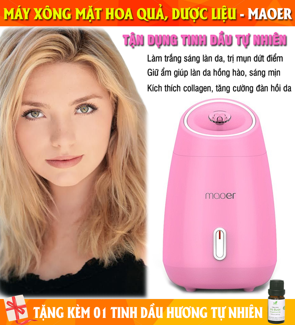Máy Xông Mặt Hoa Quả Tươi, Máy Xông Hơi Mặt, Máy Xông Mặt Mini, Máy Xông Mặt Maoer, Máy Xông Hơi Spa - Xông Mặt Hoa Quả Tươi Rất Tốt Vì Hơi Nước Sẽ Làm Sạch Sâu Làn Da, Giúp Mạch Máu Lưu Thông, Giúp Cho Làn Da Của Bạn Trở Nên Hồng Hào Hơn