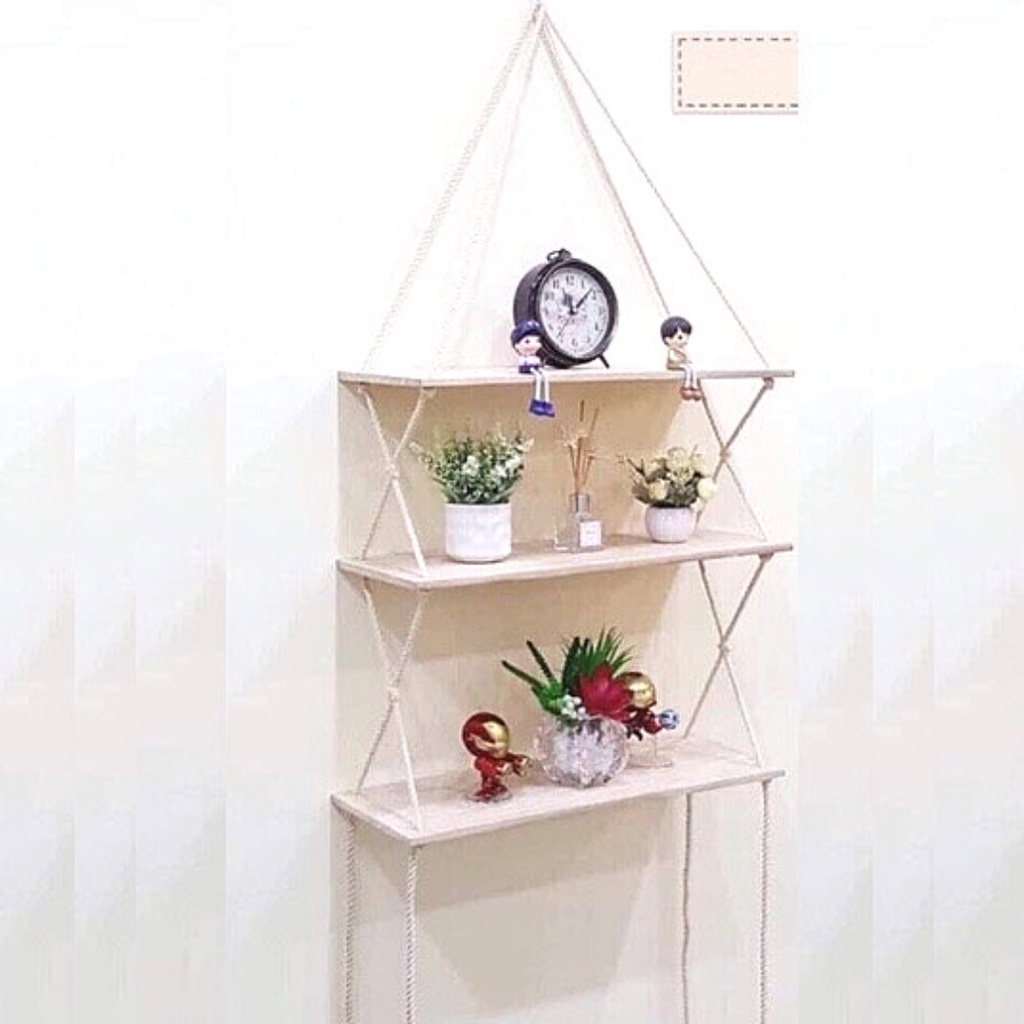 Kệ gỗ thông treo tường decor trang trí nội thất phong cách hiện đại thỏa sức sáng tạo