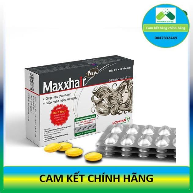 ! maxxhair - viên uống mọc tóc, giảm rụng tóc, biotin !