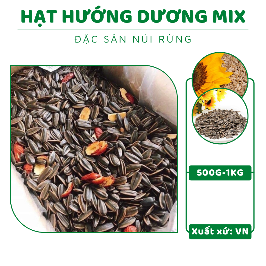 Hạt hướng dương mix nhiều vị hướng dương ngũ vị tẩm vị mặn siêu ngon cho cả nhà - 1kg, hướng dương, hướng dương tẩm vị, thực phẩm và đồ uống, hạt hướng dương, hướng dương tẩm vị