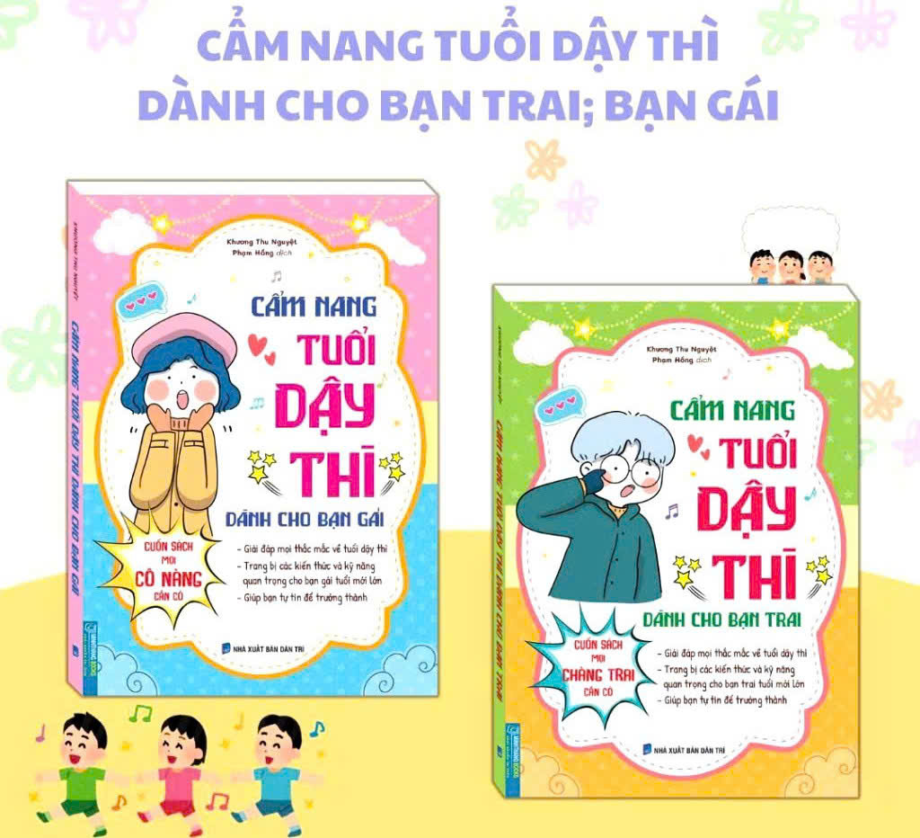 Sách - Cẩm nang tuổi dậy thì dành cho bạn trai & bạn gái: Cuốn sách giải đáp mọi thắc mắc dành cho các bạn