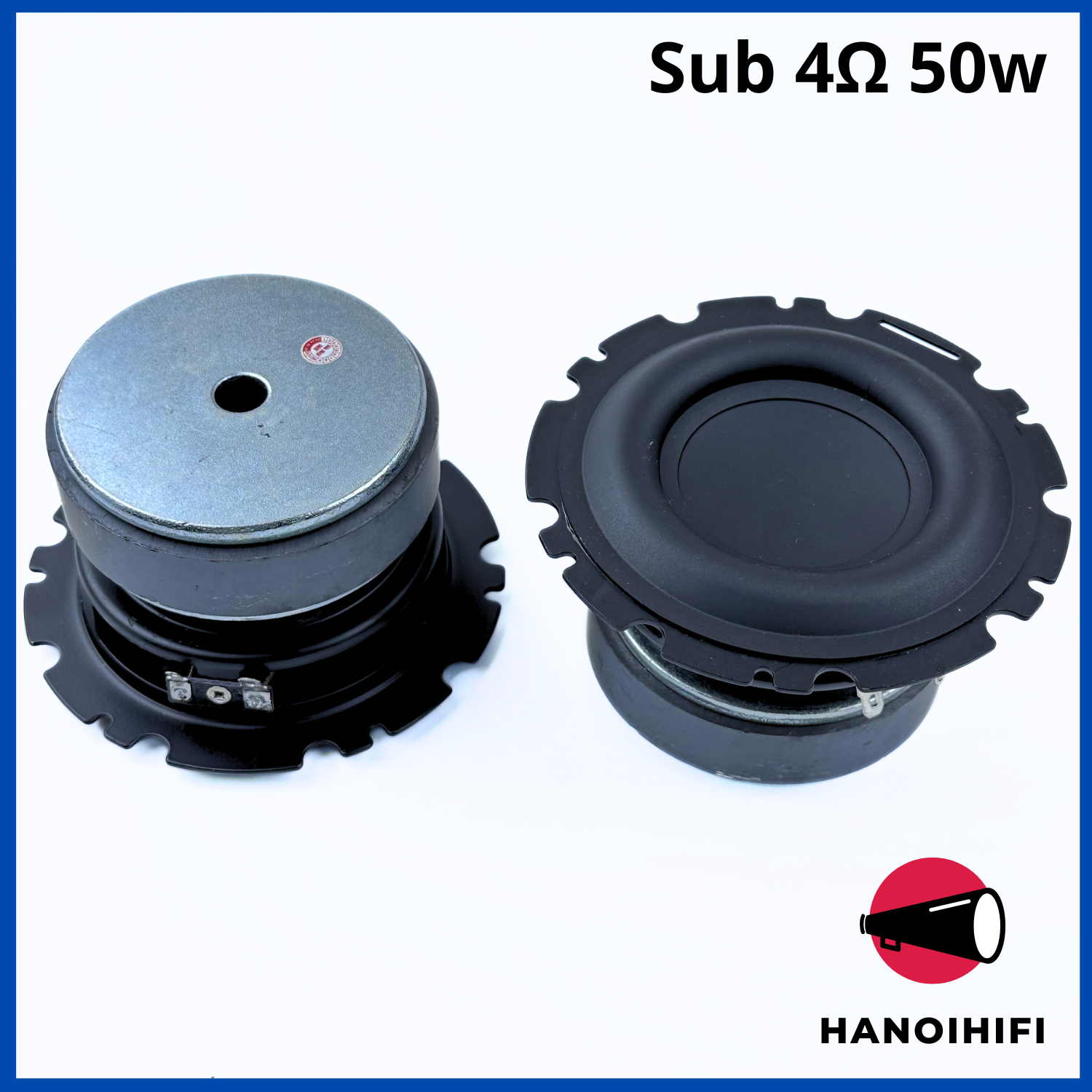 Củ loa siêu trầm, loa trung trầm 4.5 inch cao cấp 4Ohm 50W, củ loa bass 12cm