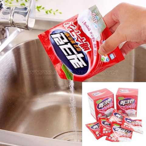 Hộp 5 gói bột thông tắc cống Hàn Quốc