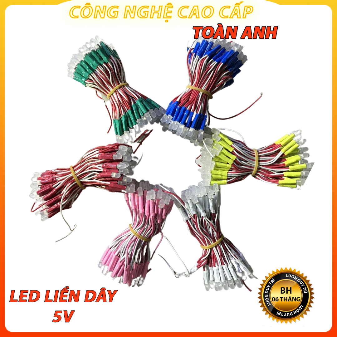 Led liền dây 5v trang trí (dây 100 bóng) Làm biển quảng cáo