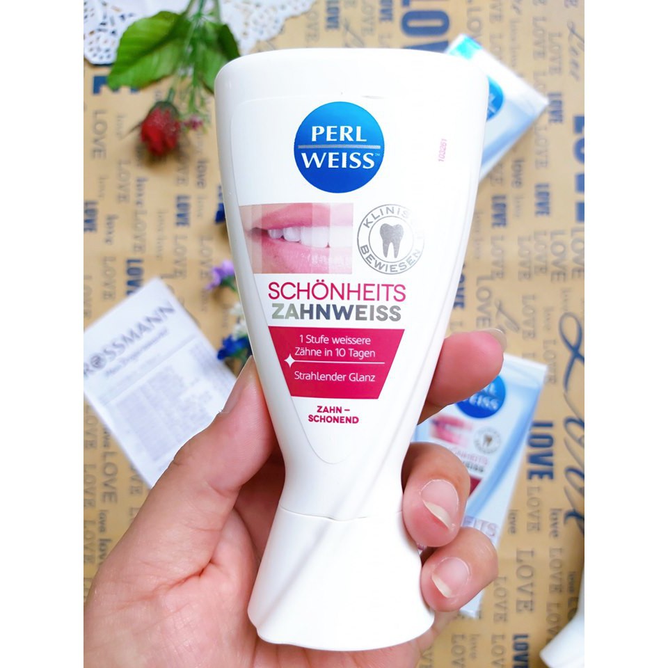 Kem đánh răng siêu trắng perl weiss - hàng xách tay đức