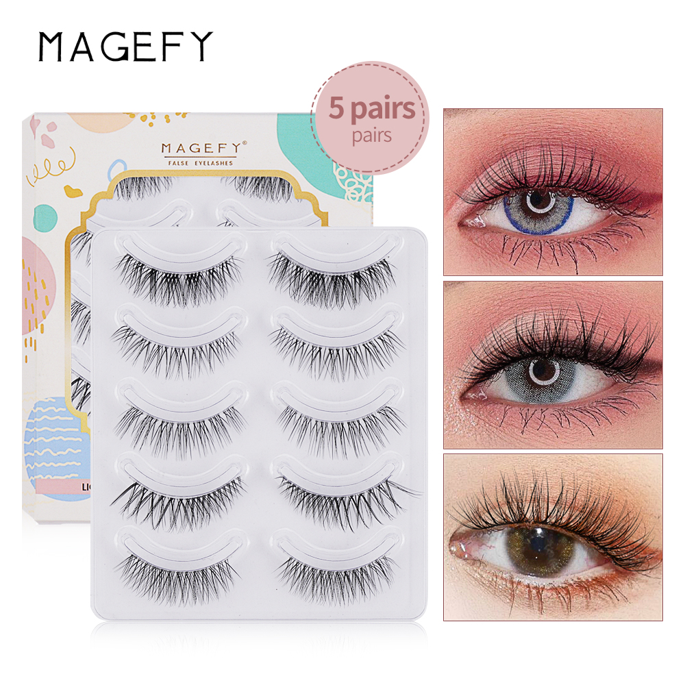 Magefy mi giả lông mi chồn 3d siêu tự nhiên - 6 mẫu