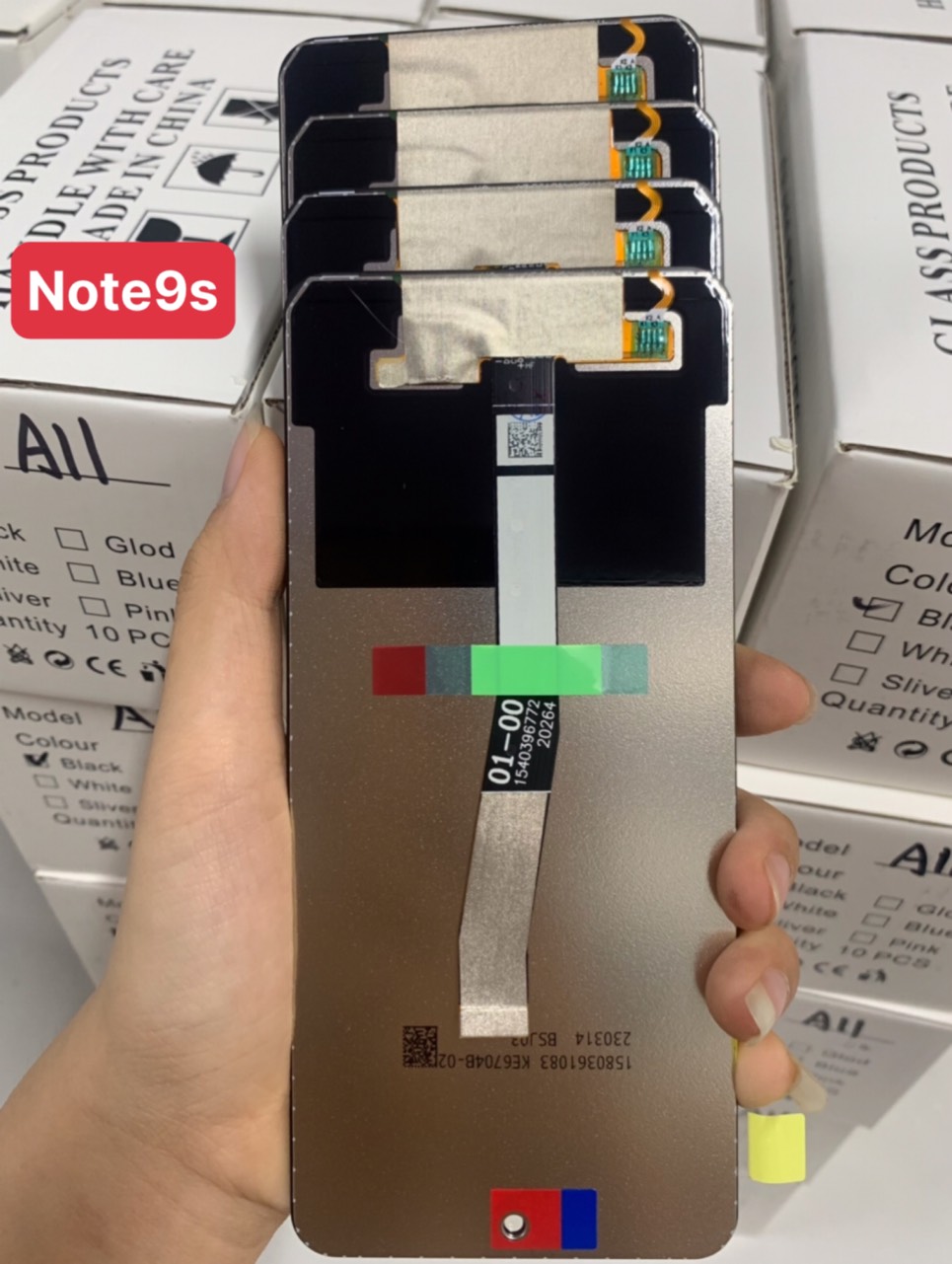 Màn hình zin new Xiaomi Redmi Note 9S / redmi note 9 pro-4G, nguyên bộ màu đen