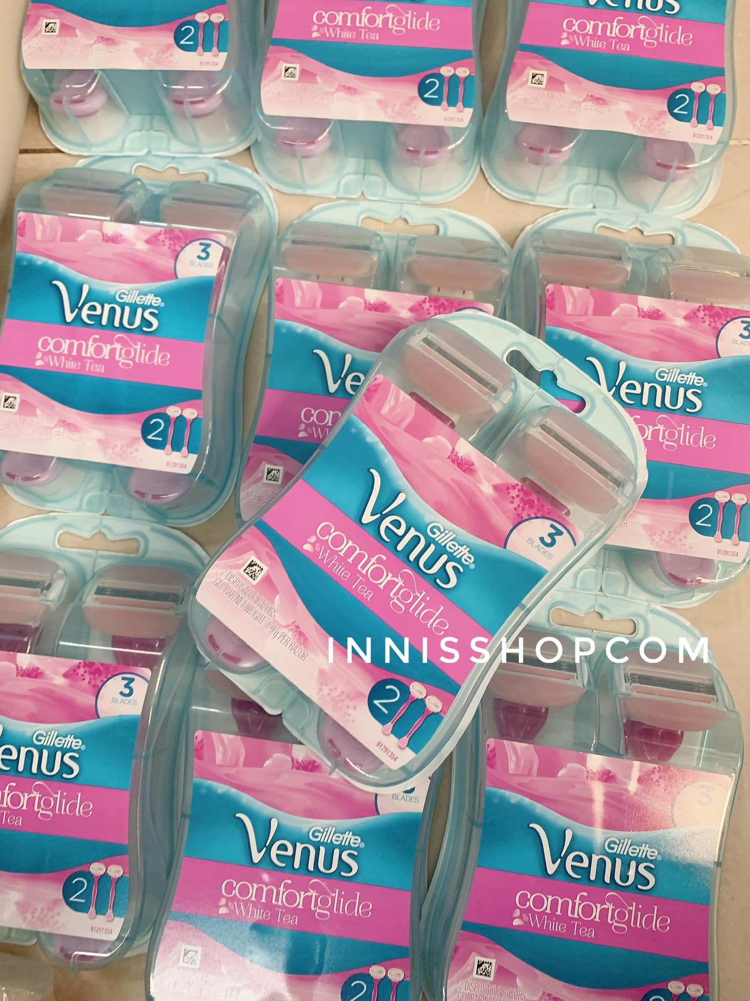Bộ 2 dao cạo nữ Gillette Venus Comfortglide White Tea