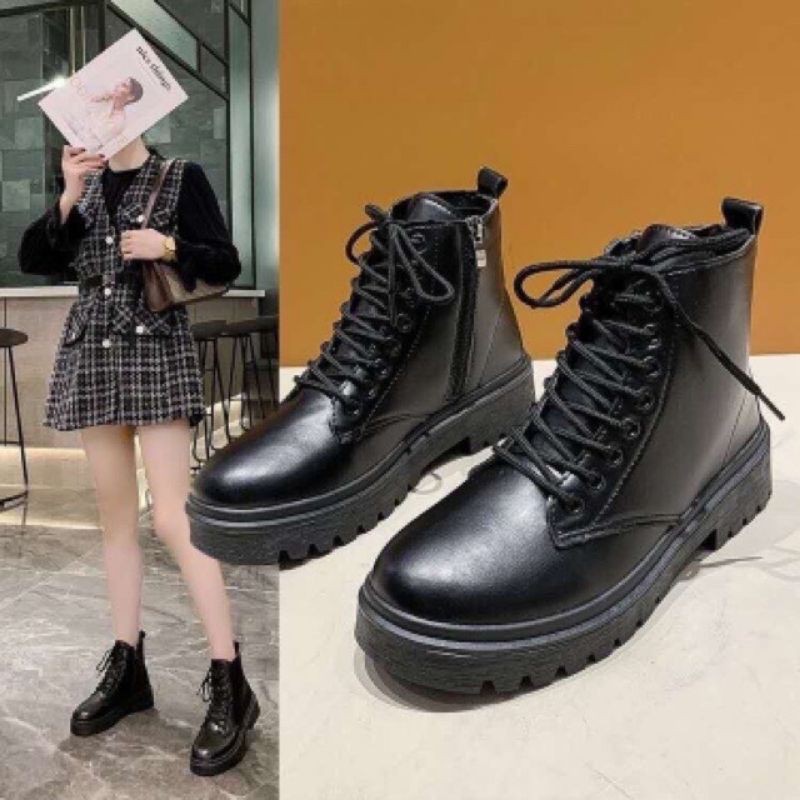 Giày Boots Nữ Ullzang Hot Hit (Kèm Ảnh Thật)