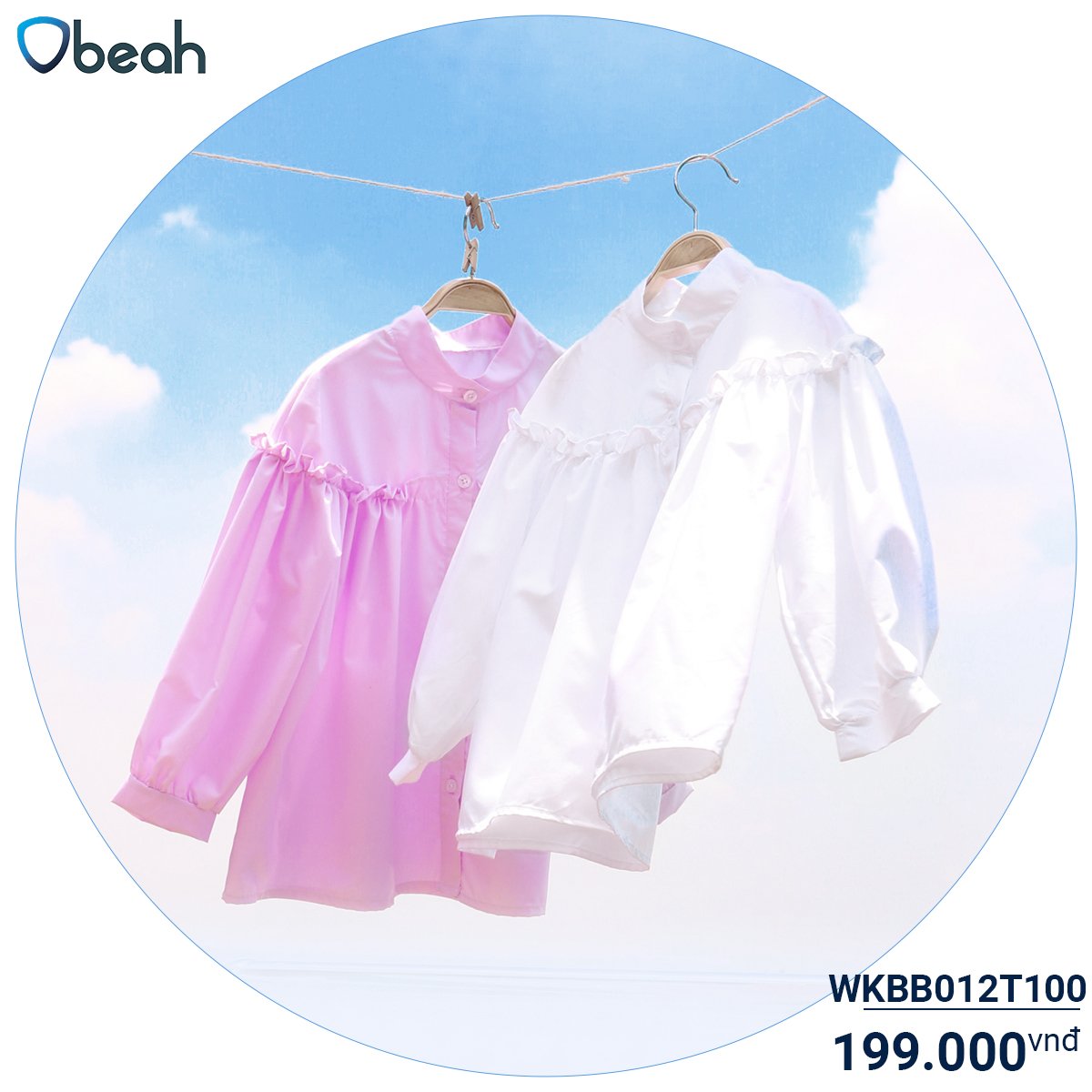 Sơ mi dài tay Babydoll dài tay bé gái Fullsize từ 90 đến 130 cho bé từ 2 đến 8 tuổi