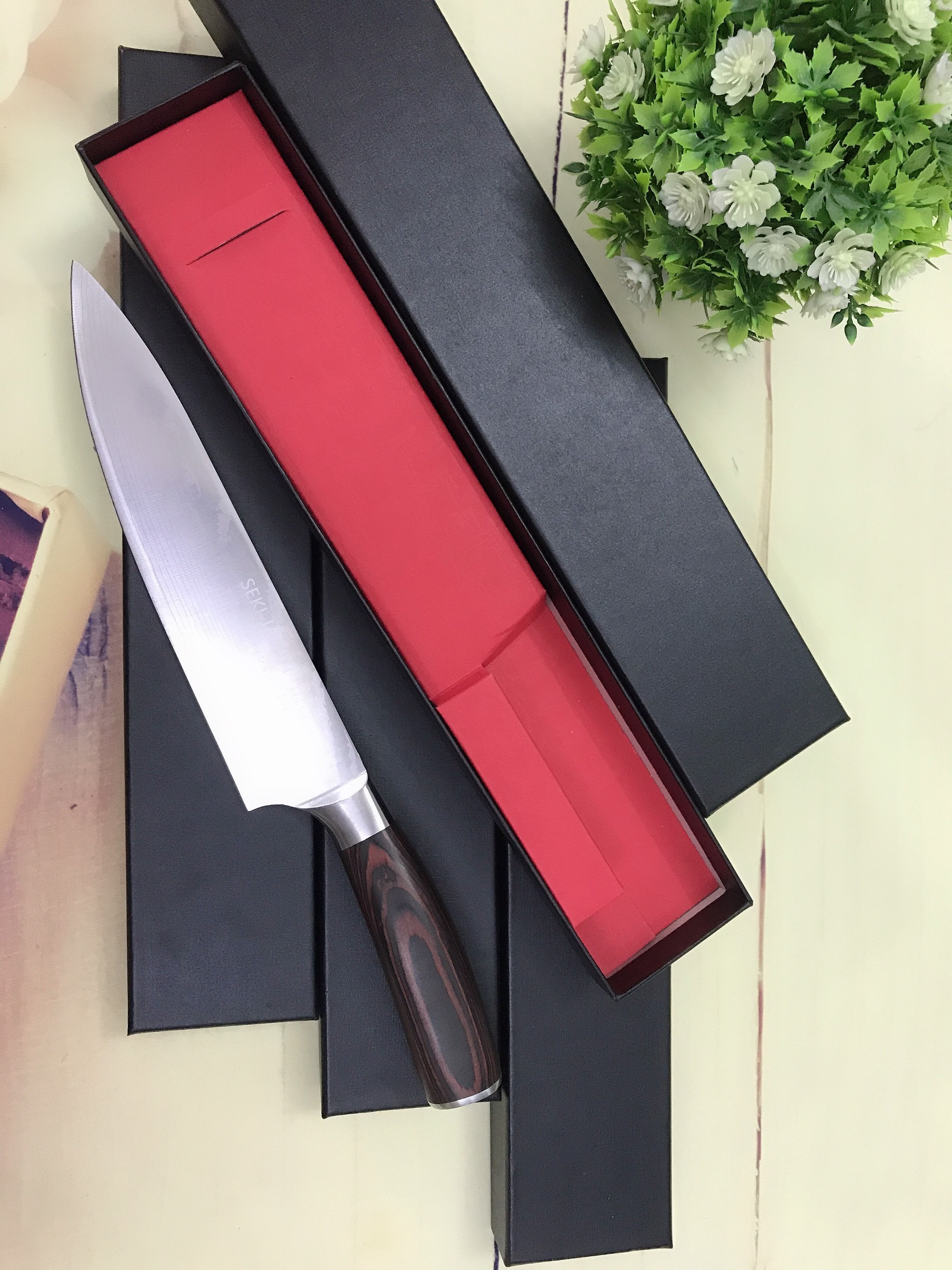 Hộp Dao Seki Nhật Bản - Dao THÁI thịt, SASHIMI, FILLET các loại thực phẩm, dễ dàng phi lê mỏng sắc bén - chất lượng đẳng cấp cho phòng bếp, quán bar nhà hàng chuyên nghiệp - Thép Không gỉ