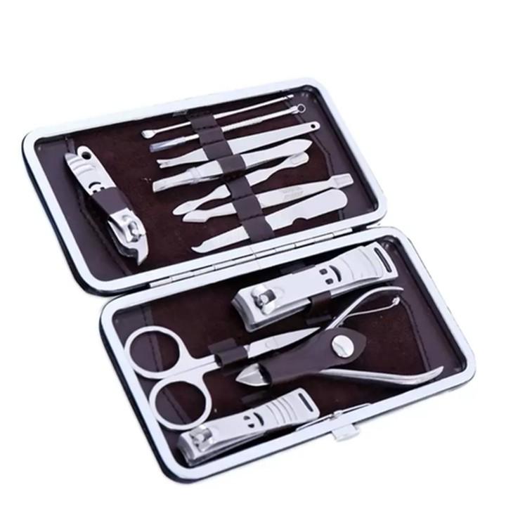[RẺ VÔ ĐỊCH] - Bộ dụng cụ làm móng 12 chi tiết có bao da sang trọng - bộ dụng cụ cắt móng tay nhiều loại - Bộ dụng cụ làm móng tay rẻ và đẹp - bộ kìm làm móng 12 món - bộ làm móng tay 12 chi tiết