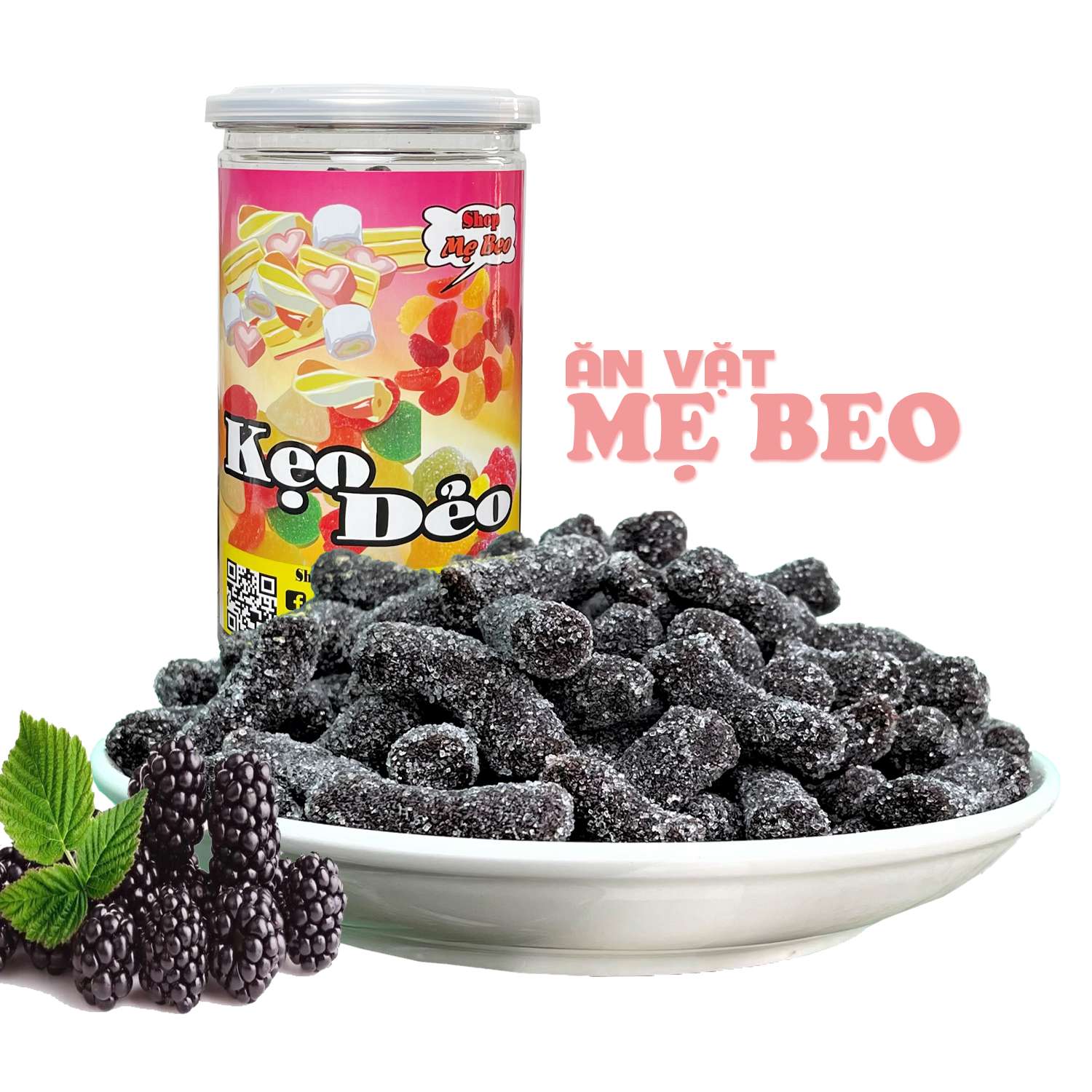 500gr kẹo dẻo dâu tằm đà lạt ngào đường