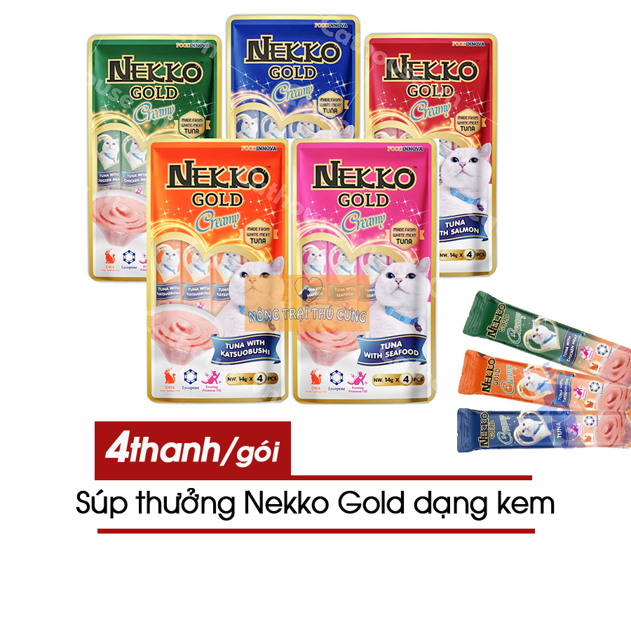 Súp Thưởng Cho Mèo Nekko Gold Creamy -