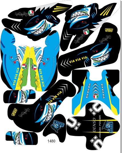 Tem trùm Xmen Cá Mập Xanh Đen Siêu Ngầu Via Via