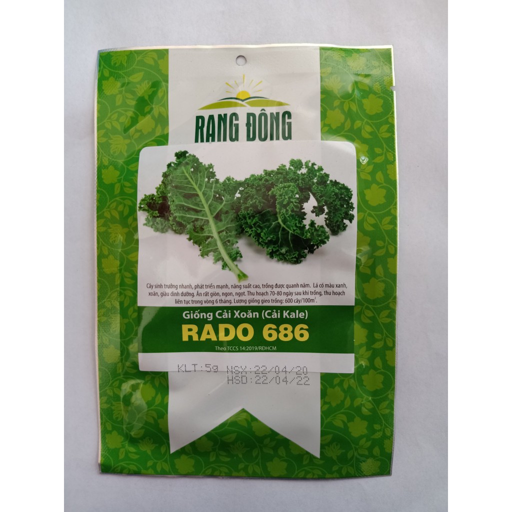 Hạt giống cải xoăn kale Rạng Đông
