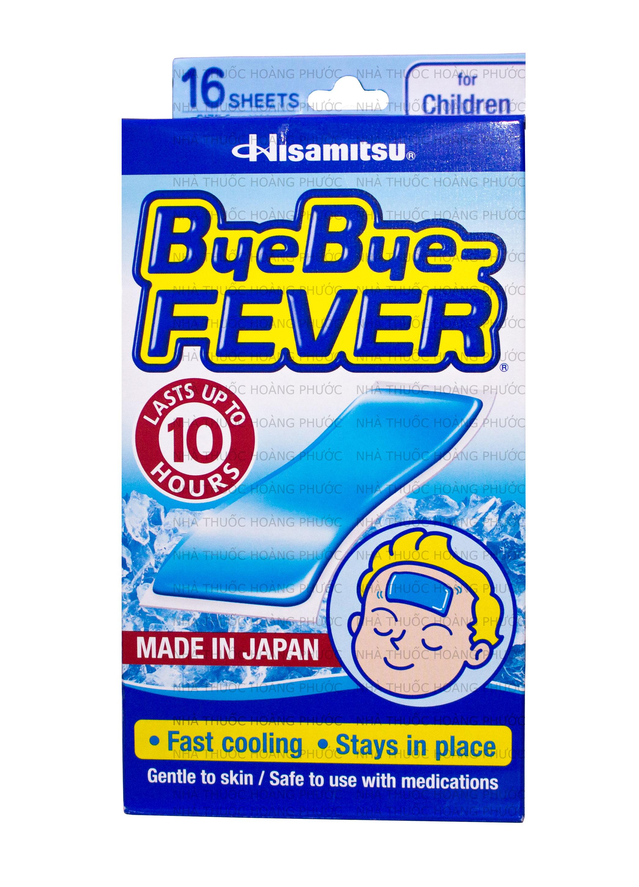 Miếng dán hạ sốt Bye Bye Fever hộp 8 gói