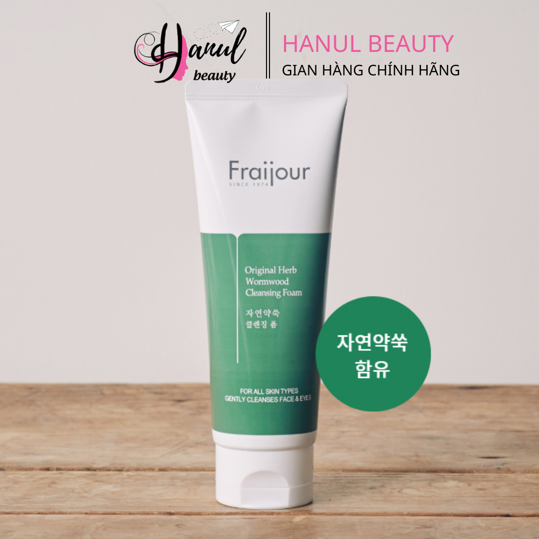 Sữa Rửa Mặt Thảo Mộc FRAIJOUR Original Herb Wormwood Cleansing Foam 150ml