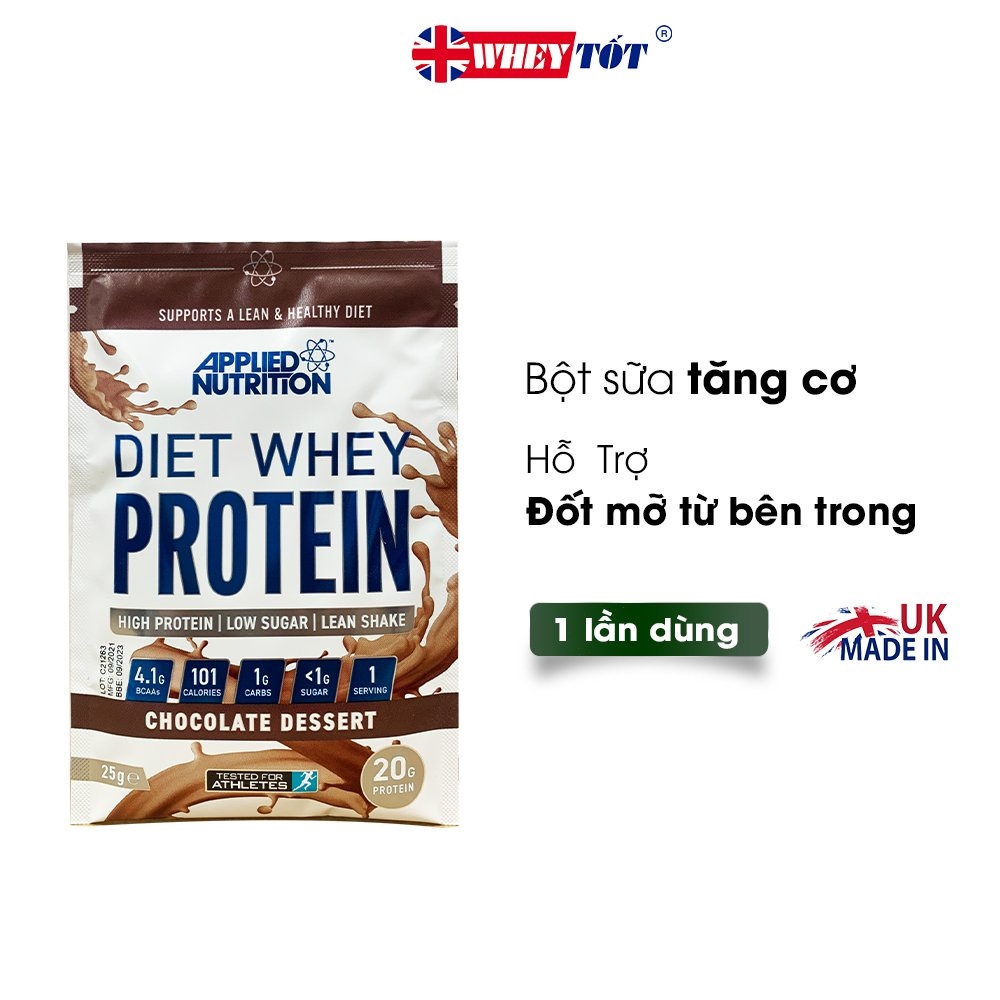 ● SỮA TĂNG CƠ APPLIED NUTRITION DIET WHEY APPLIED NUTRITION SAMPLE 1 LẦN DÙNG