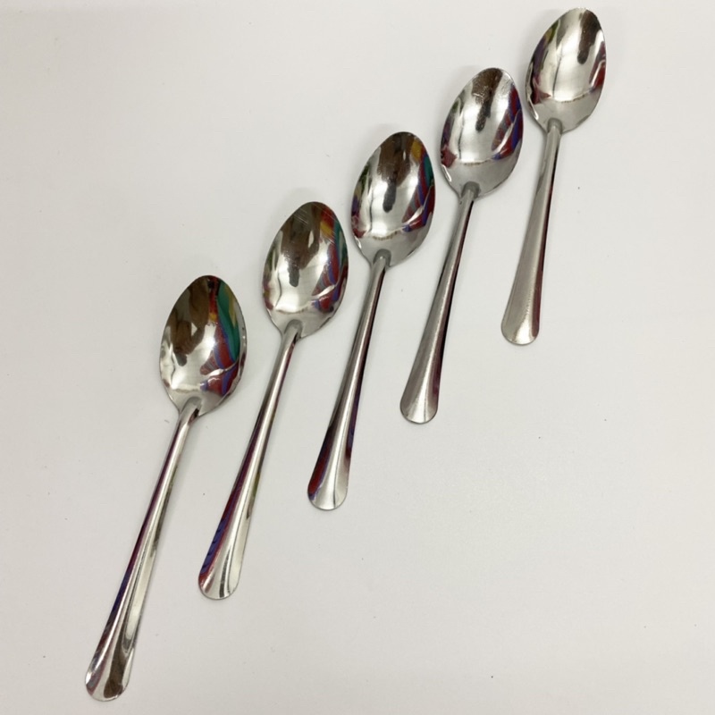 Set 10 muỗng inox cán dài ăn cơm, ăn phở, cơm tấm