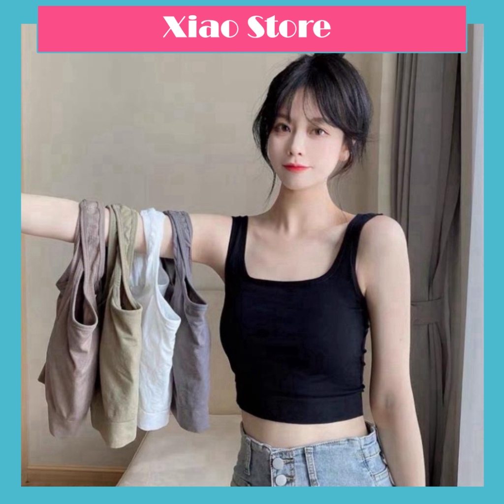 ❤️ ❤️ áo bra thun mềm dáng lửng sẵn đệm ngực điện thoại sịn 1809 ❤️ ❤️ hàng đẹp chất mềm , trendy xiao shop
