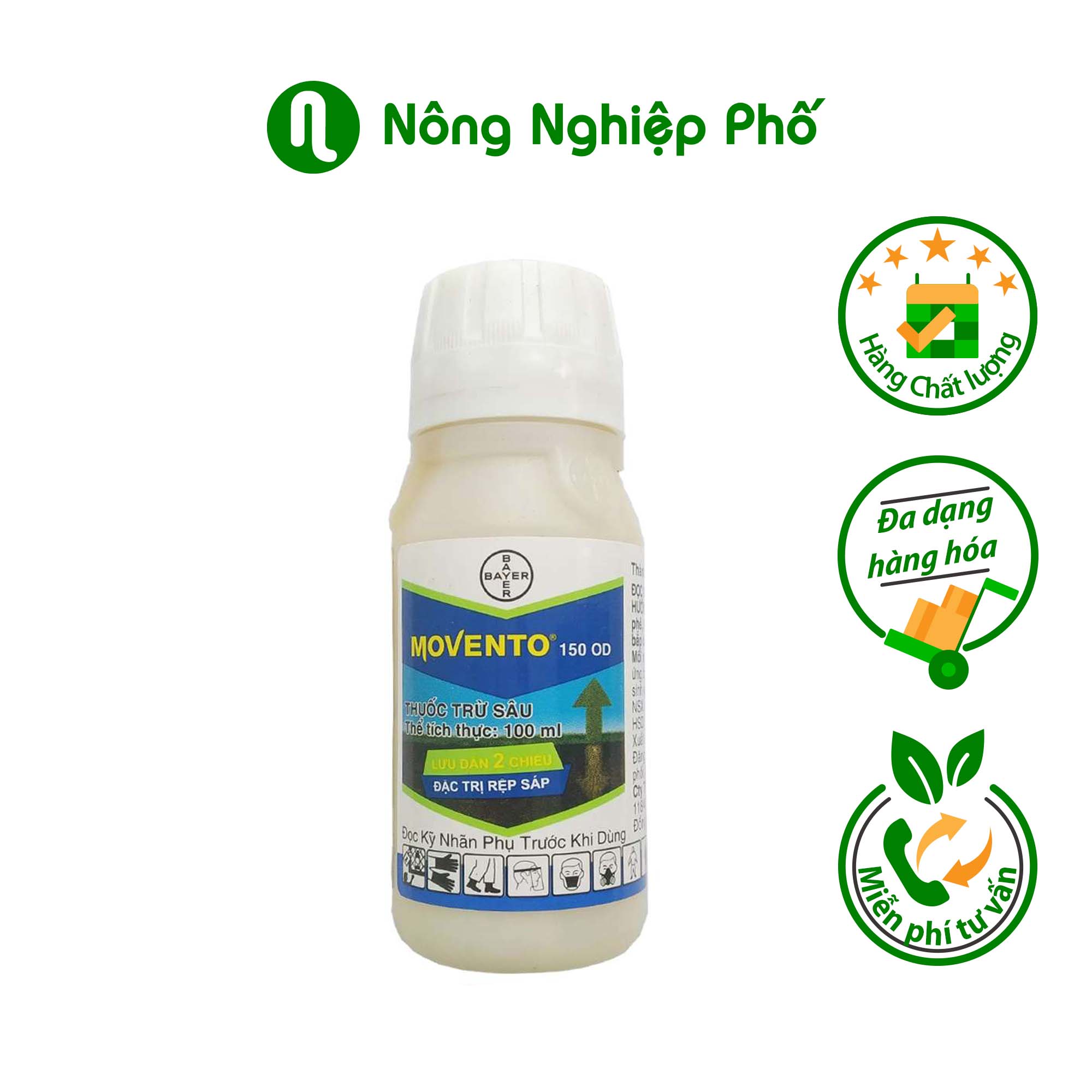 Movento 150OD trừ rệp sáp, rệp muội, bọ trĩ - Chai 100ml - Nông Nghiệp Phố