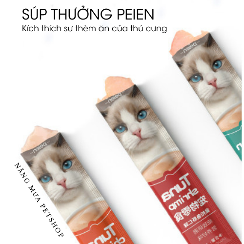 Súp thưởng cho mèo, súp thưởng Peien súp thưởng cao cấp cho mèo