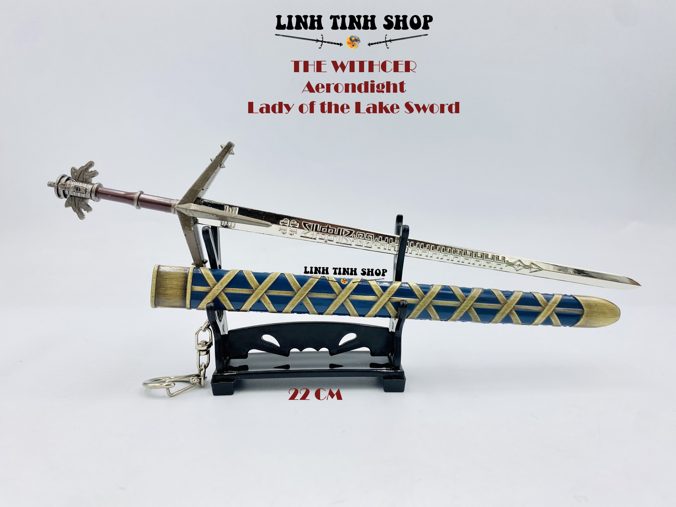 Mô hình trưng bày kiếm The Witcher Aerondight - Lady of the lake Swrod