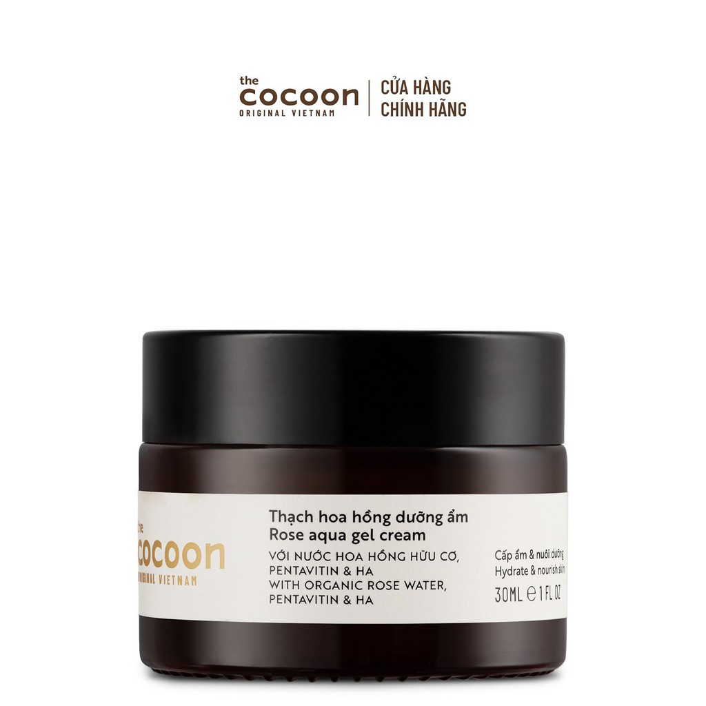 Thạnh hoa hồng Cocoon dưỡng ẩm da Rose Aqua Gel Cream NPP Tido88