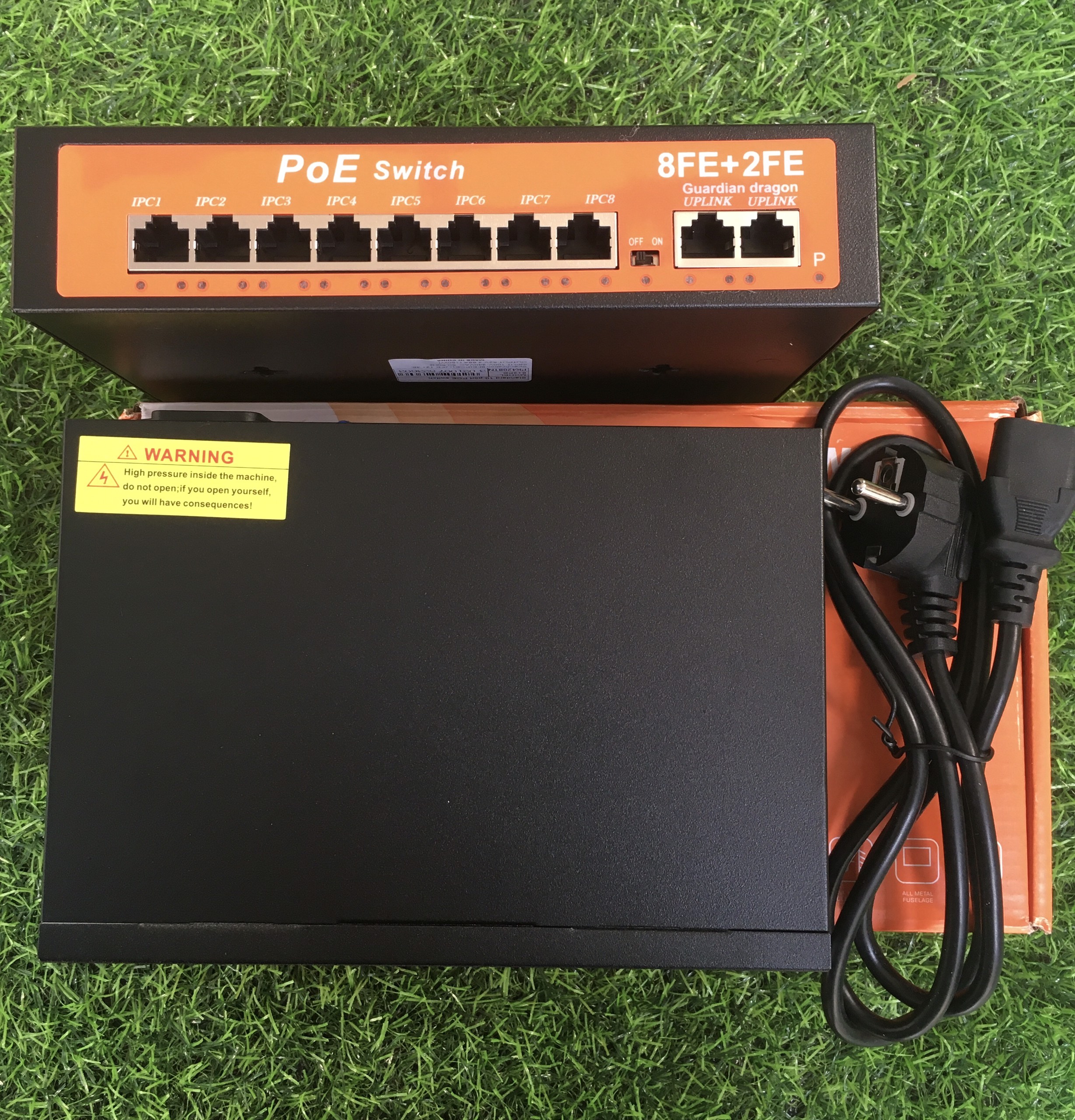 Switch POE 8 Port - 2 Uplink PK4208TN - Bộ Chia Mạng Cho Camera IP