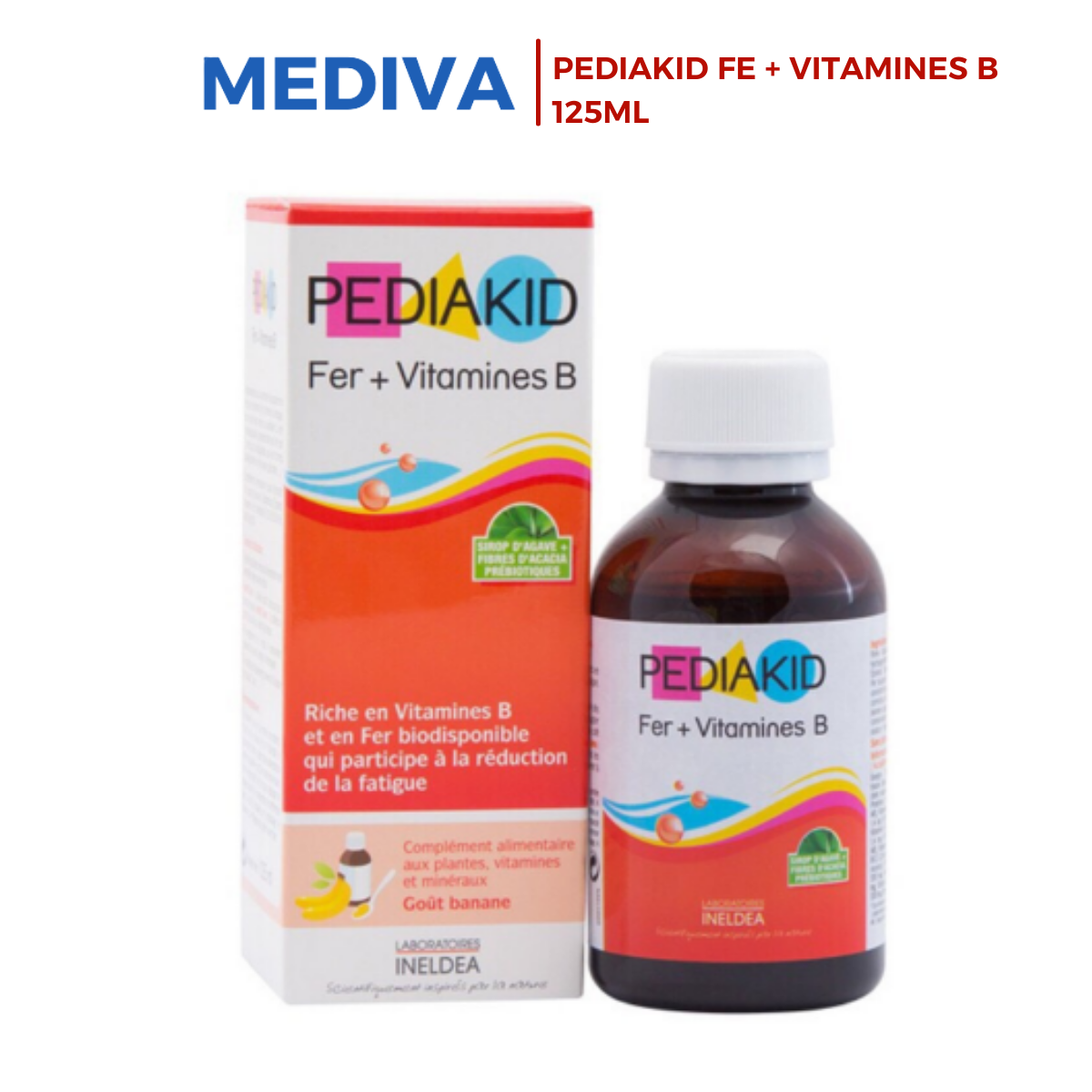 Pediakid sắt và vitamin nhóm B cho bé 125ml