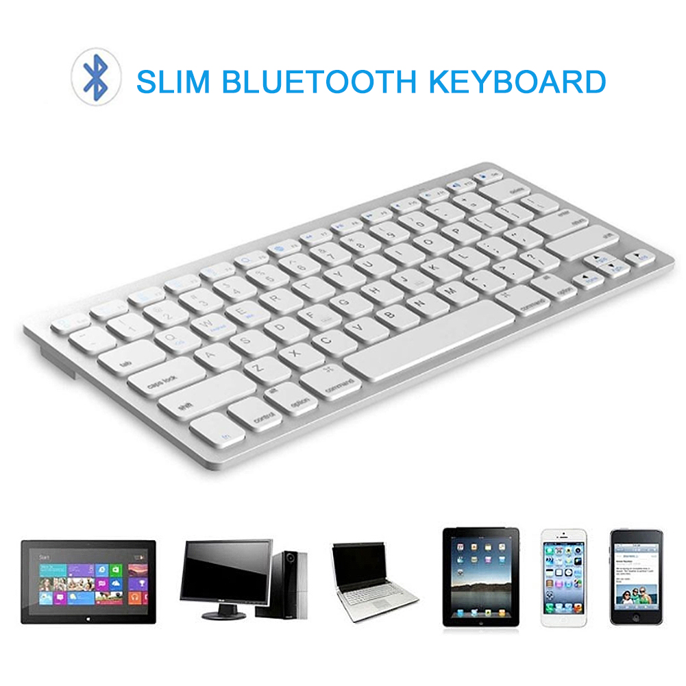 Bàn phím không dây siêu mỏng di động Bàn phím Bluetooth 3.0 có số cho PC dành cho hệ điều hành Mac IOS cho Windows Android