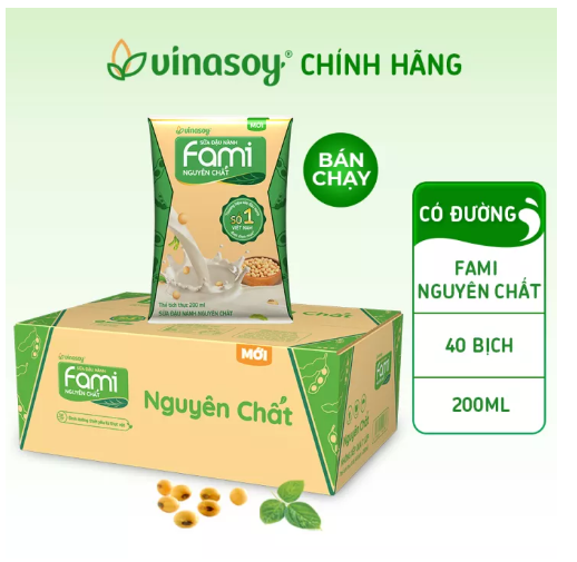 Sữa Đậu Nành Fami Bịch 200ml ( Thùng 40 Bịch )