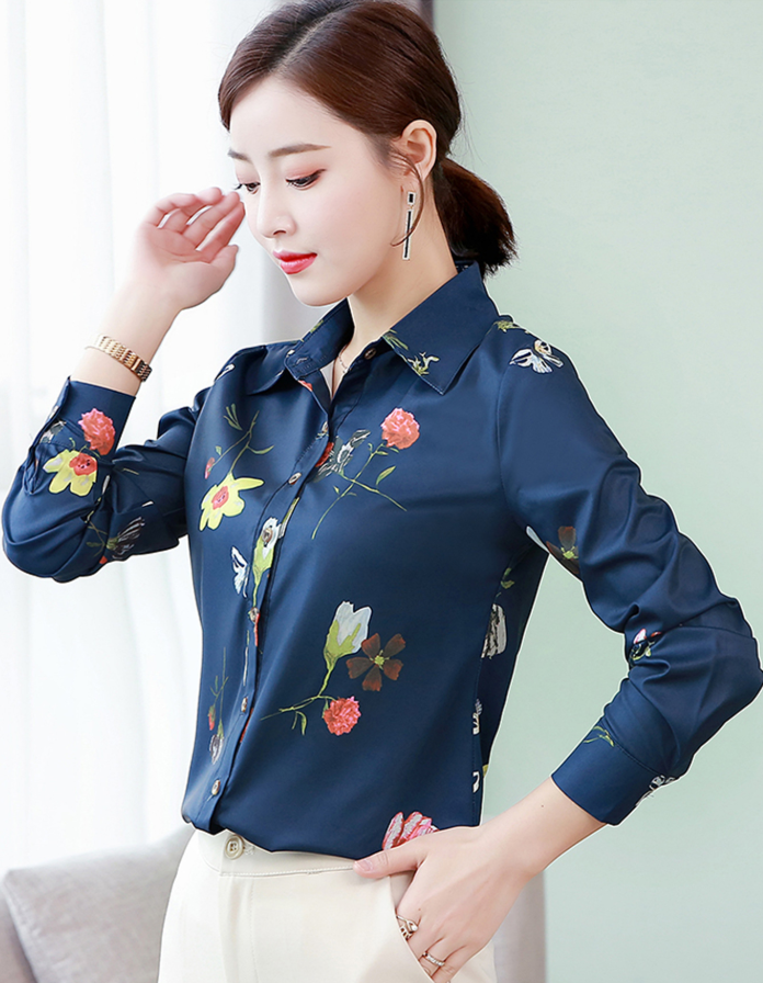 Áo Sơ Mi Nữ Tay Dài Công Sở SM015 Shop Hoa Lan, Hàng Nhập, Chất Lượng Cao, Kiểu Dáng Thời Trang