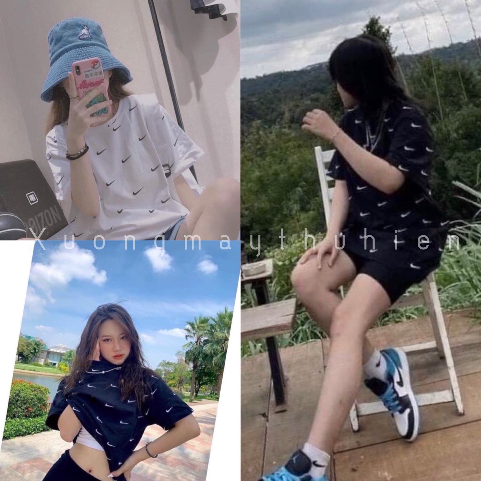 Áo phông nam nữ cổ tròn tay lỡ họa tiết ni vảy form rộng unisex/ Áo thun ngắn tay dáng dài dấu quần ulzzang - xuongmaythuhien