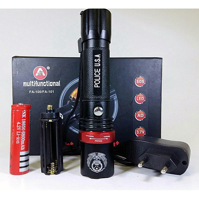 Đèn pin police– cực sáng pin sạc đèn pin siêu sáng.đèn pin led siêu sáng police swat
