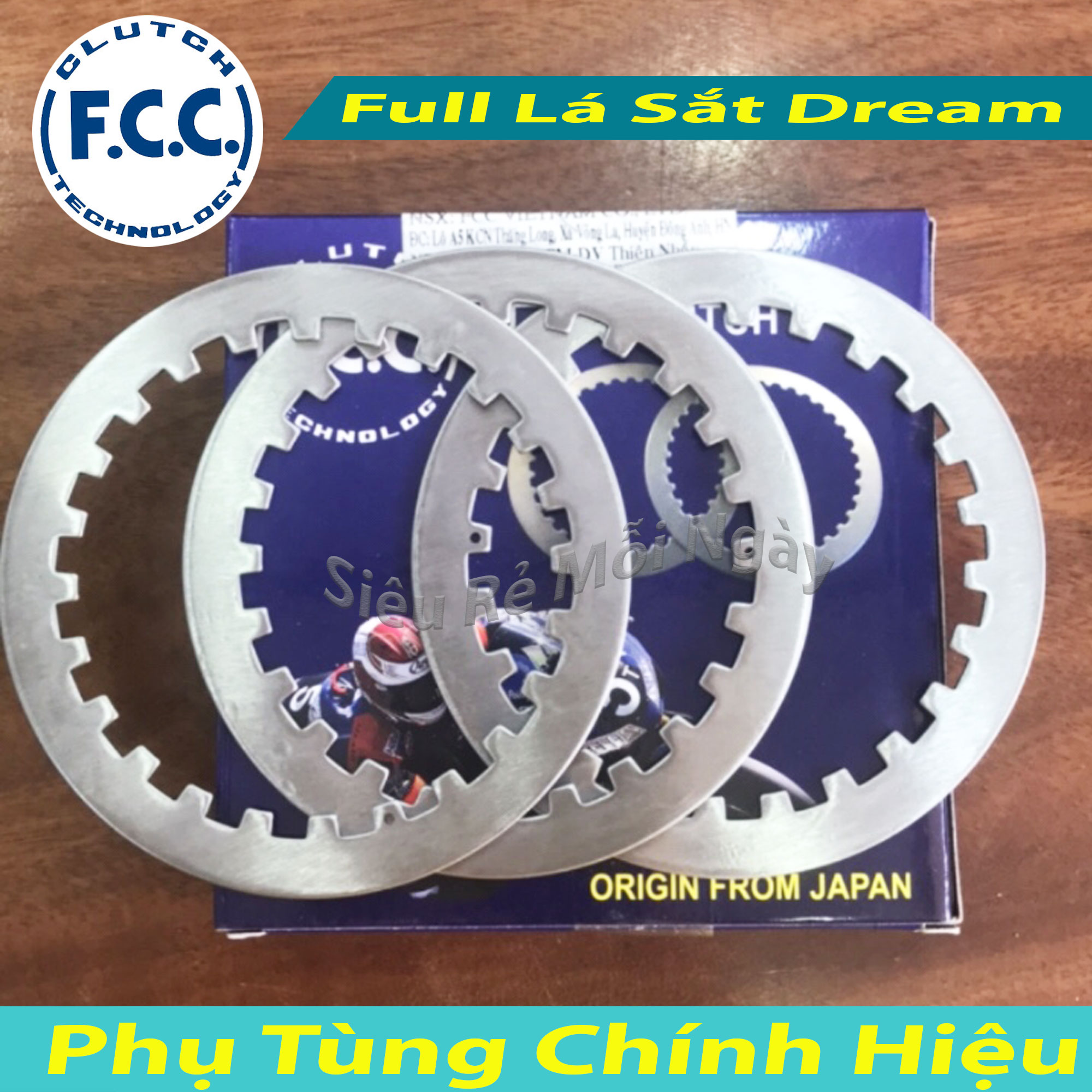 Bộ 3 lá sắt fcc honda dream