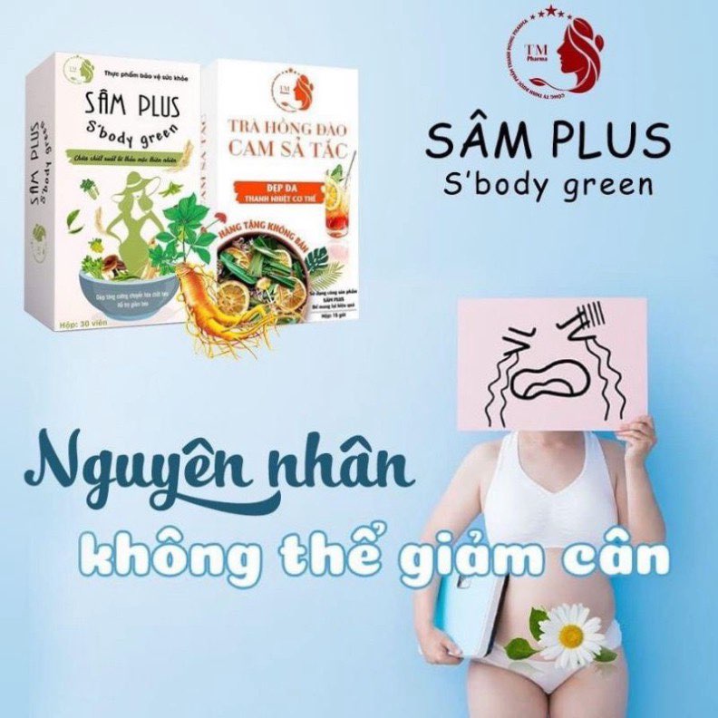 Kẹo sâm plus #s’body green giảm cân số 1 việt nam giảm 5-7 kg sau 1 hộp hàng chính hãng 1hộp 30v k trà