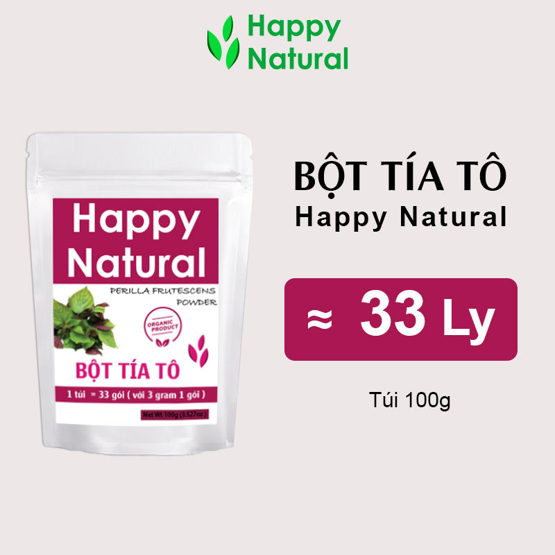 Bột tía tô happy natural sấy lạnh 100g